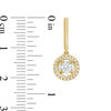 Thumbnail Image 2 of Magnificence™ 1/3 CT. T.W. Diamond Frame Drop Earrings in 10K Gold