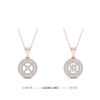 Thumbnail Image 3 of Magnificence™ 1/8 CT. T.W. Diamond Heart Frame Pendant in 10K Gold