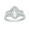 Thumbnail Image 3 of 1/2 CT. T.W. Marquise Diamond Past Present Future® Frame Engagement Ring in 14K White Gold