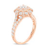 Thumbnail Image 2 of 1-1/2 CT. T.W. Princess-Cut Diamond Double-Frame Engagement Ring in 14K Rose Gold