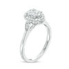 Thumbnail Image 2 of 3/8 CT. T.W. Composite Diamond Scallop Marquise Frame Engagement Ring in 14K White Gold