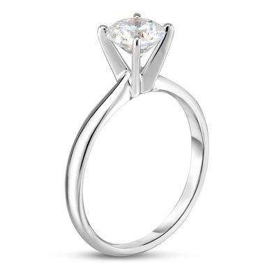 Details about   0.62 Ct Round Cut Diamond Engagement Ring 14K Solid White Gold Rings Size 5.5 7 