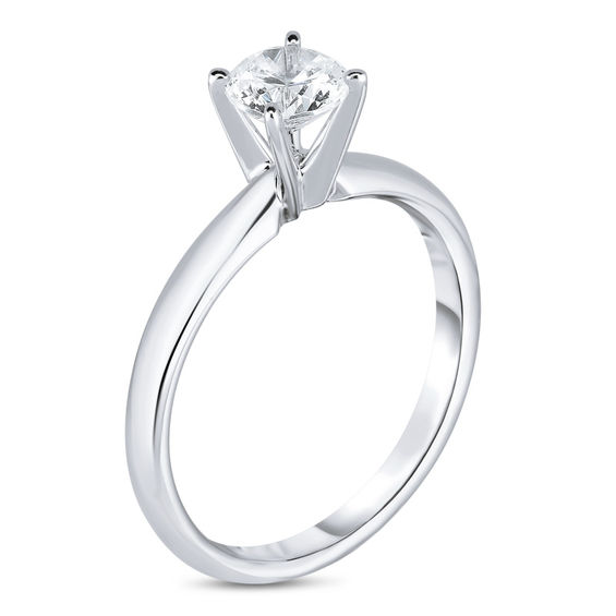 5/8 CT. Diamond Solitaire Engagement Ring in 14K White Gold