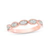 Thumbnail Image 0 of 1/6 CT. T.W. Diamond Twist Vintage-Style Stackable Band in 10K Rose Gold