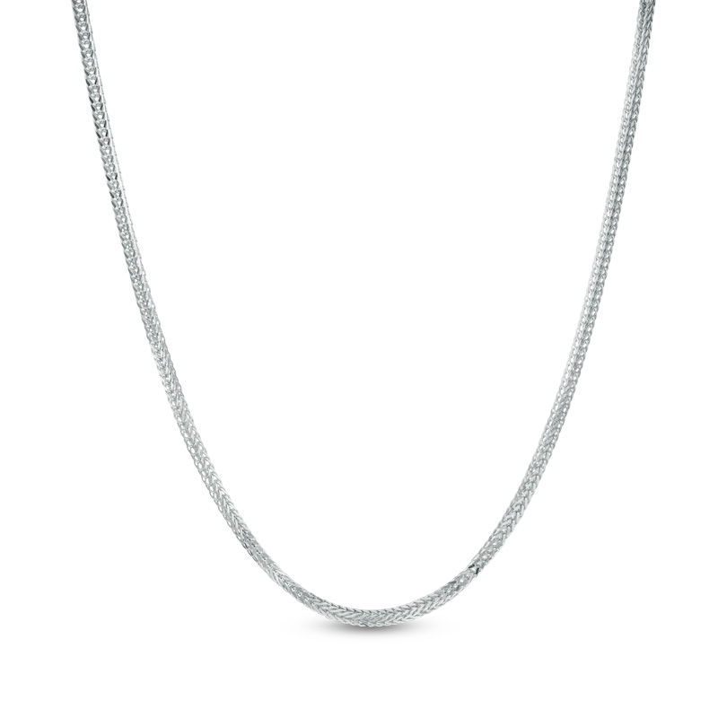 Ladies' 1.0mm Foxtail Chain Necklace in 14K White Gold - 18"