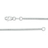 Thumbnail Image 2 of Ladies' 1.0mm Foxtail Chain Necklace in 14K White Gold - 18"