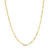 Thumbnail Image 0 of Ladies' 1.5mm Diamond-Cut Bar and Bead Chain Necklace in 14K Gold - 18"