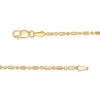 Thumbnail Image 1 of Ladies' 1.5mm Diamond-Cut Bar and Bead Chain Necklace in 14K Gold - 18"