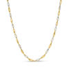 Thumbnail Image 0 of Ladies' 2.0mm Singapore Chain Necklace in 14K Two-Tone Gold - 18"