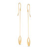 Thumbnail Image 0 of Open Oval Linear Drop Earrings in 14K Gold