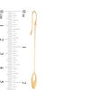 Thumbnail Image 1 of Open Oval Linear Drop Earrings in 14K Gold