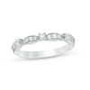 Thumbnail Image 1 of 1/4 CT. T.W. Diamond Alternating Stackable Band in 10K White Gold
