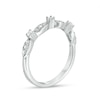 Thumbnail Image 2 of 1/4 CT. T.W. Diamond Alternating Stackable Band in 10K White Gold