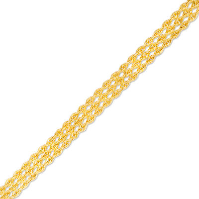 triple chain bracelet