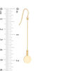 Thumbnail Image 1 of Mini Circle Linear Drop Earrings in 14K Gold