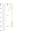 Thumbnail Image 2 of Mini Circle Linear Drop Earrings in 14K Gold