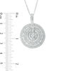 Thumbnail Image 2 of 1-7/8 CT. T.W. Baguette and Round Diamond Multi-Frame Wavy Pendant in 14K White Gold