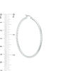 Thumbnail Image 1 of 2.6 x 50.0mm Twist Hoop Earrings in Sterling Silver