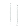 Thumbnail Image 1 of Diamond-Cut Triple Bar and Chain Drop Earrings in Sterling Silver