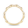 Thumbnail Image 3 of Enchanted Disney Mulan 1/20 CT. T.W. Diamond Bamboo Stackable Band in 10K Gold