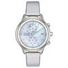 Thumbnail Image 1 of Ladies' Citizen Eco-Drive® Chandler Chronograph Strap Watch with Mother-of-Pearl Dial (Model: FB2000-03D)