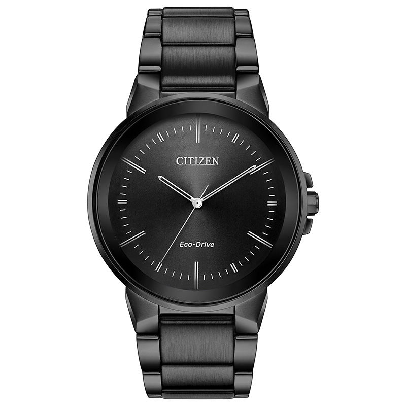 Men's Citizen Eco-Drive® Axiom Grey IP Watch with Black Dial (Model: BJ6517-52E)
