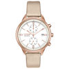 Thumbnail Image 1 of Ladies' Citizen Eco-Drive® Chandler Rose-Tone IP Chronograph Strap Watch with White Dial (Model: FB2003-05A)