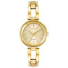 Thumbnail Image 0 of Ladies' Citizen Eco-Drive® Axiom Gold-Tone Bangle Watch with Champagne Dial (Model: EM0638-50P)