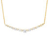 Thumbnail Image 0 of 1 CT. T.W. Diamond Curved Bar Necklace in 10K Gold