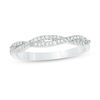 Thumbnail Image 0 of 1/8 CT. T.W. Diamond Twist Stackable Band in 10K White Gold