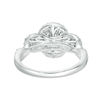 Thumbnail Image 3 of 1 CT. T.W. Certified Oval Diamond Past Present Future® Frame Engagement Ring in 14K White Gold (I/I1)