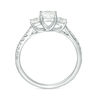 Thumbnail Image 4 of 1 CT. T.W. Princess-Cut Diamond Past Present Future® Engagement Ring in 14K White Gold