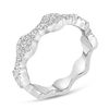 Thumbnail Image 1 of 1/2 CT. T.W. Diamond Frame Stackable Band in 10K White Gold