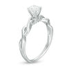 Thumbnail Image 2 of 1/2 CT. Diamond Solitaire Twist Engagement Ring in 14K White Gold