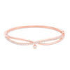 Thumbnail Image 1 of 1 CT. T.W. Diamond Crossover Bangle in 10K Rose Gold