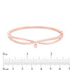 Thumbnail Image 2 of 1 CT. T.W. Diamond Crossover Bangle in 10K Rose Gold