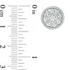 Thumbnail Image 3 of 1/10 CT. T.W. Diamond Flower Stud Earrings in Sterling Silver