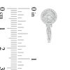 Thumbnail Image 2 of 1/2 CT. T.W. Baguette and Round Composite Diamond J-Hoop Earrings in 10K White Gold