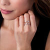 Thumbnail Image 3 of 1/3 CT. T.W. Diamond Scroll Ring in 10K Rose Gold