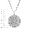 Thumbnail Image 1 of Men's Jesus Medallion Pendant in Stainless Steel - 24"