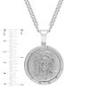 Thumbnail Image 2 of Men's Jesus Medallion Pendant in Stainless Steel - 24"