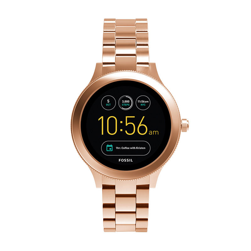 Fossil Q Venture Rose-Tone Gen 3 Smart Watch with Black Dial (Model ...