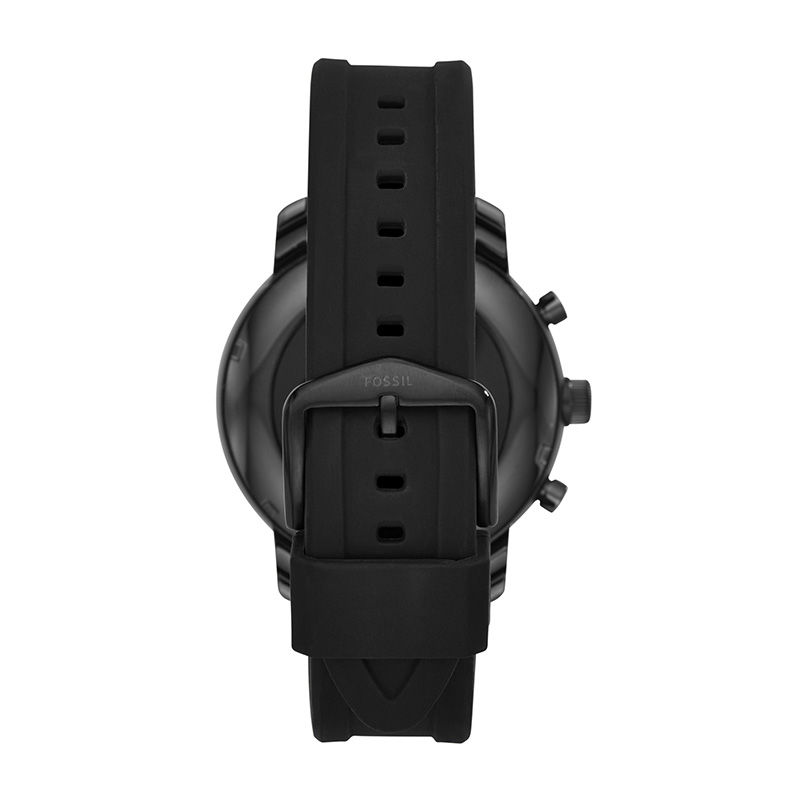 Fossil Q Explorist Black Strap Gen 3 Smart Watch with Black Dial (Model: FTW4005)