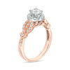 Thumbnail Image 2 of 3/4 CT. T.W. Diamond Frame Twist Vintage-Style Engagement Ring in 10K Rose Gold