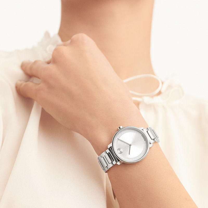 Main Image 2 of Ladies' Movado Bold® Sugar Watch with Silver-Tone Dial (Model: 3600501)