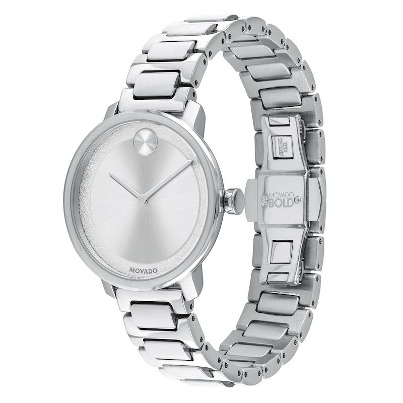 Ladies' Movado Bold® Sugar Watch with Silver-Tone Dial (Model: 3600501)