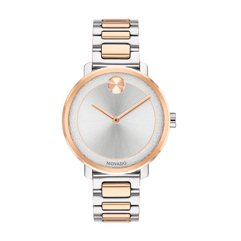 Ladies' Movado Bold® Sugar Two-Tone IP Watch with Silver-Tone Dial ...