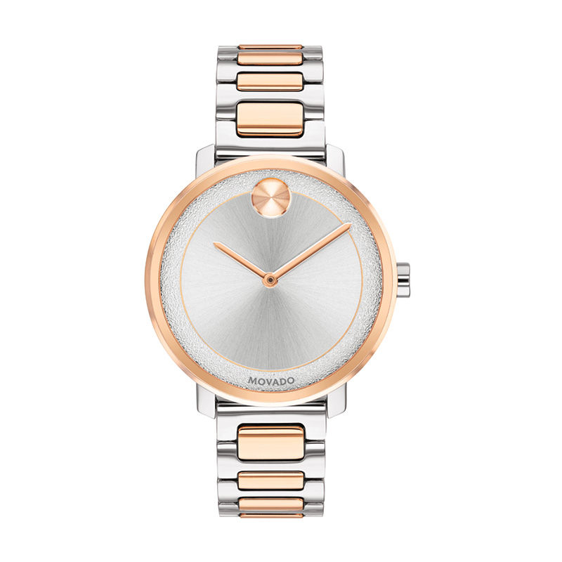 Main Image 1 of Ladies' Movado Bold® Sugar Two-Tone IP Watch with Silver-Tone Dial (Model: 3600504)
