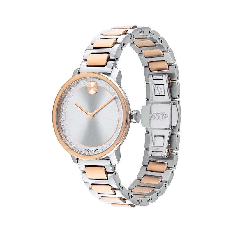 Main Image 2 of Ladies' Movado Bold® Sugar Two-Tone IP Watch with Silver-Tone Dial (Model: 3600504)