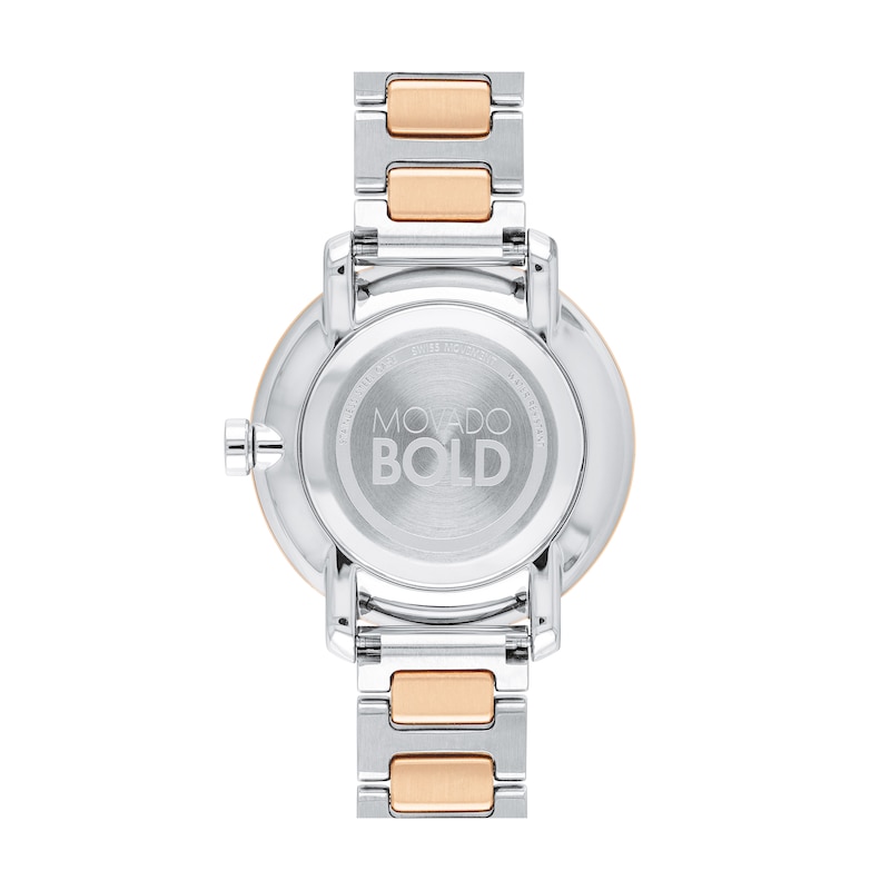 Main Image 3 of Ladies' Movado Bold® Sugar Two-Tone IP Watch with Silver-Tone Dial (Model: 3600504)